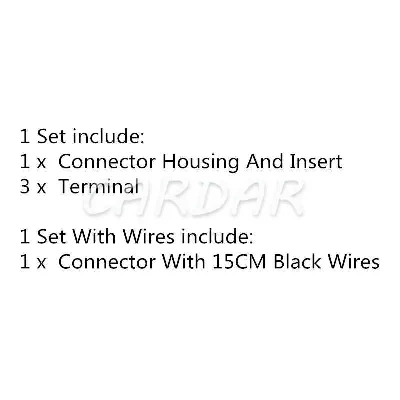 3 Pin 1.5 Series 211PC032S5049 Green Automobile Water Temperature Sensor Wire Cable Socket With Terminal