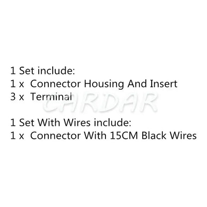 3 Pin 2.2 Series Automobile Electric Wire Unsealed Socket 7283-1132 Car Wiring Terminal Connector