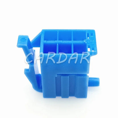 6 Pin 3.5mm Blue Color Auto Electric Socket Connector With Terminals