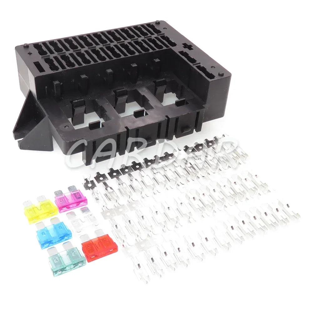 20 Way Medium Blade Fuse Holder for Auto Car Truck Trailer Middle Fuse Block Automobile Multi-way Fuse Box