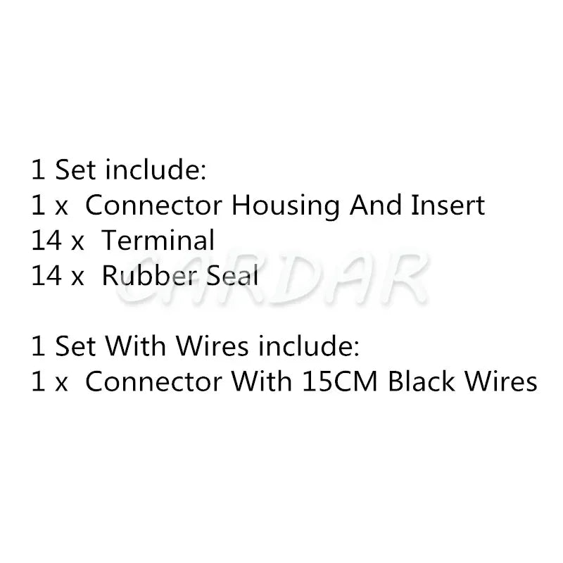 14 Pin MG645724-5 Auto Cable Harness Waterproof Socket Automobile Electrical Plug MG 645724-5 Car Modification Connector