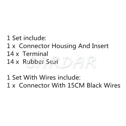 14 Pin MG645724-5 Auto Cable Harness Waterproof Socket Automobile Electrical Plug MG 645724-5 Car Modification Connector