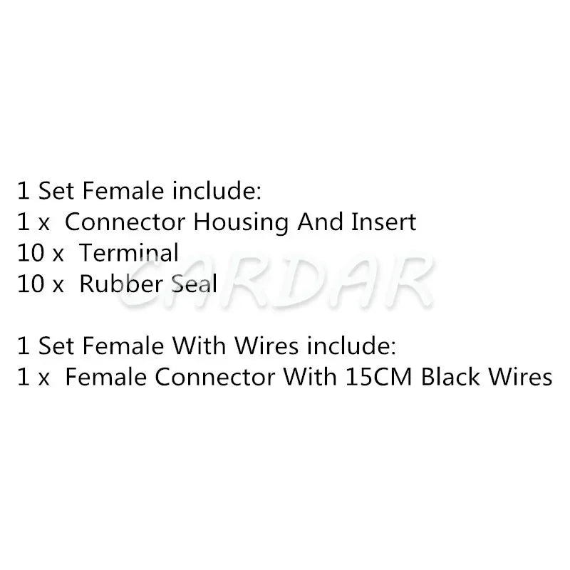 10 Pin Automobile Transmission Wiring Harness Plug Auto Waterproof Composite Socket