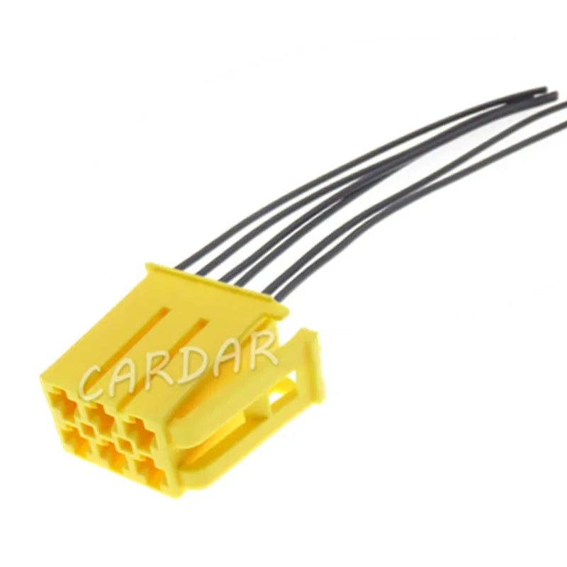 6 Pin 2.8 Series Yellow Automobile Plastic Housing Male Female Docking Wiring Terminal Socket