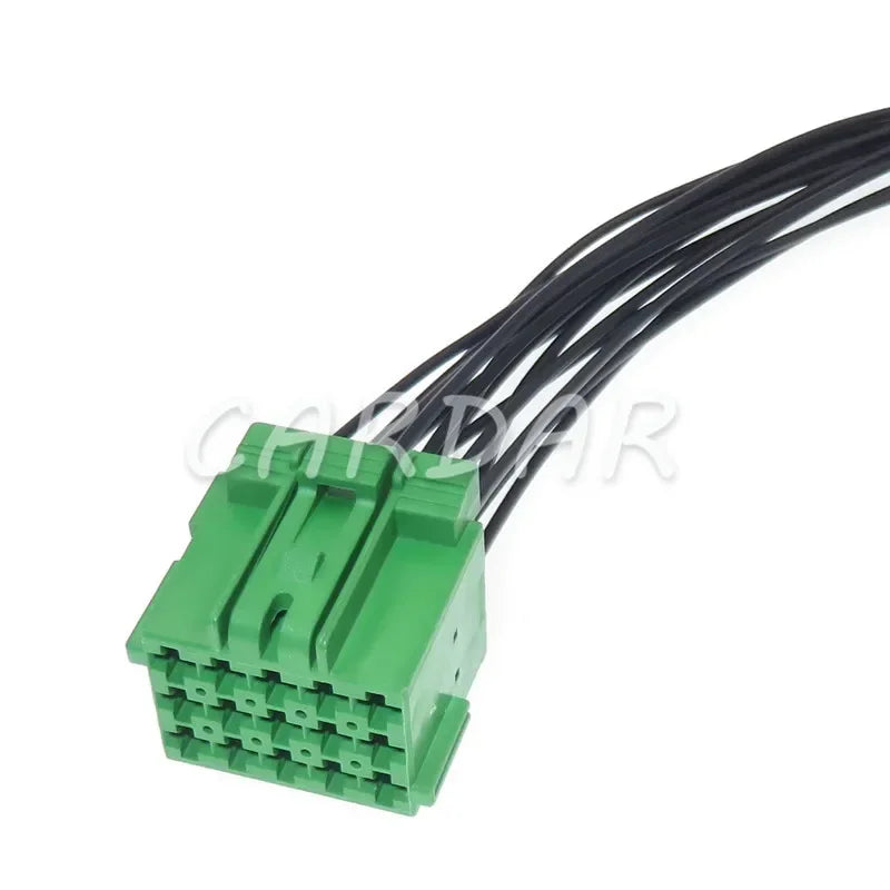 15 Pin Green Automobile Wire Harness Socket Car Plastic Housing Unsealed Connector Auto Parts 1-967623-2