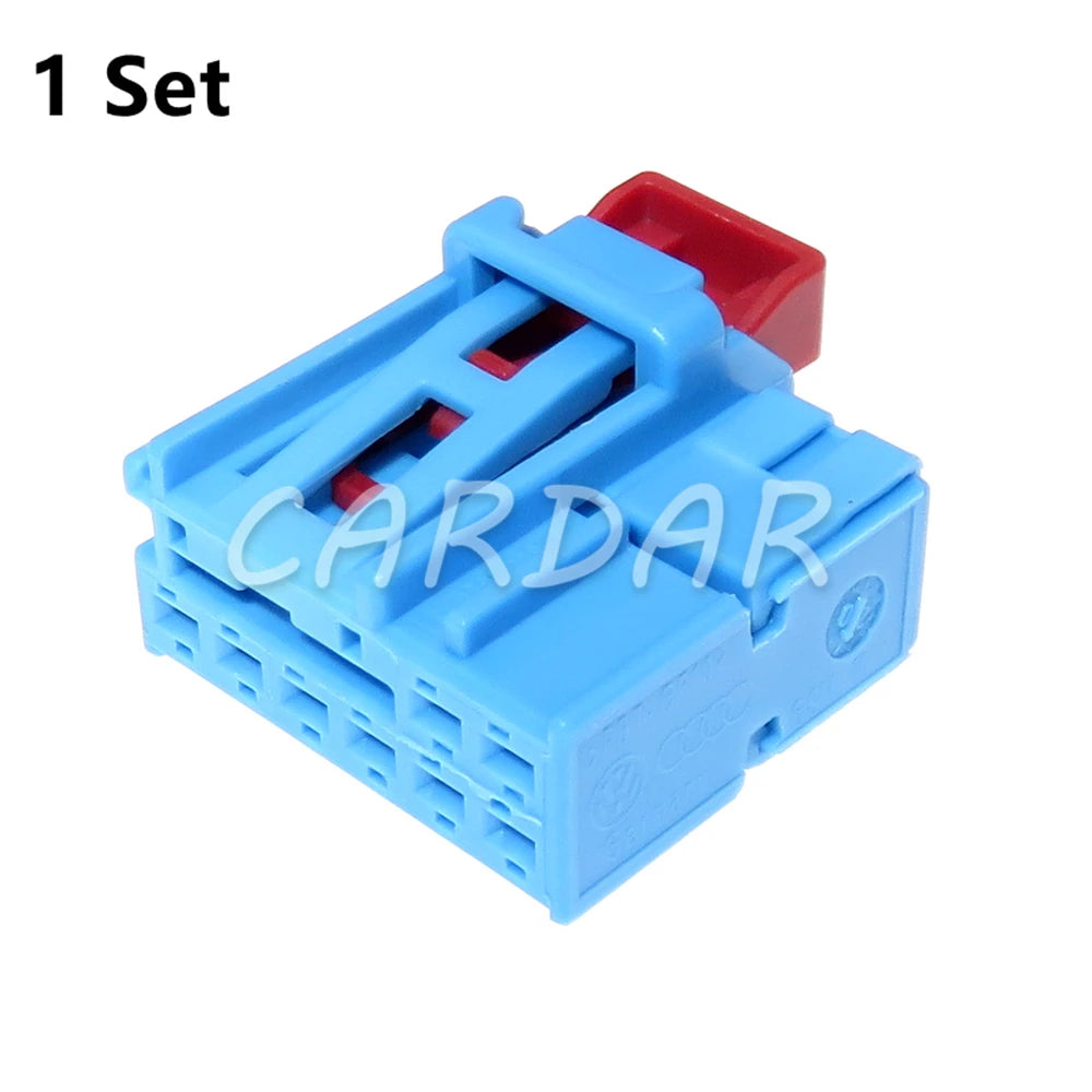 8 Pin 1.5 Series Blue Auto Unsealed Socket Car Plastic Housing Wiring Connector For VW Audi 1K8 972 928 B