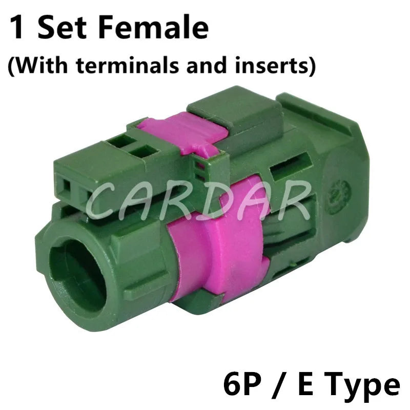 LVDS 6 Pin HSD Connector Automotive Socket Universal Auto Audio Modification Plug