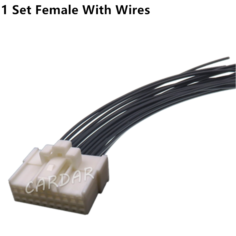 20 Pin 7123-1403 MG610363 Automotive Digital Power Amplifier DSP Wiring Harness Lossless Modification Socket