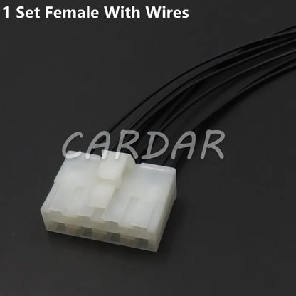 8 Pin 6070-8471 6070-8481 6.3mm Connector Automotive Plug With Terminals