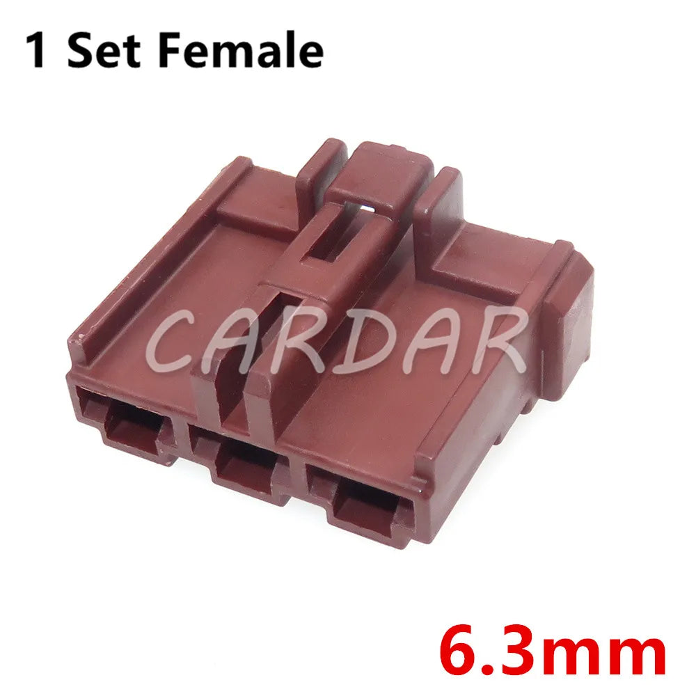3 Pin 6098-0220 6098-0222 Car Wiring Terminal Socket Auto Modification Plugs Male Female Docking Connector