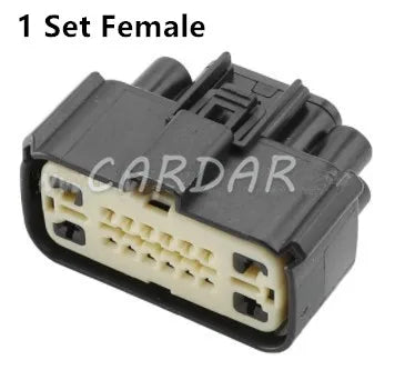 16 Pin Automotive Waterproof Inline Connector Car Cable Socket WPT-1142 34985-1601 34986-1601 With Terminals And Seal