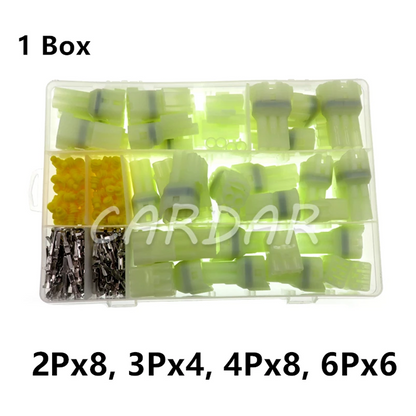 2 3 4 6P 6180-4181 6187-4441 Auto Electrical Waterproof Socket HM 090 Automotive Cable Wire Connector With Terminal Rubber Seals
