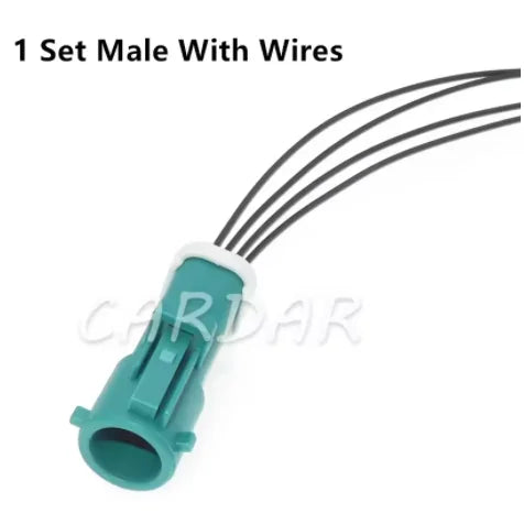 4 Pin Electrical Wire Connector Auto Sealed Waterproof Sockets With Terminals