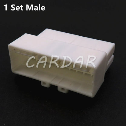 20 Pin High Quality White Car Connector Auto Male Female Docking Electric Wire Socket 936131-1 936095-1