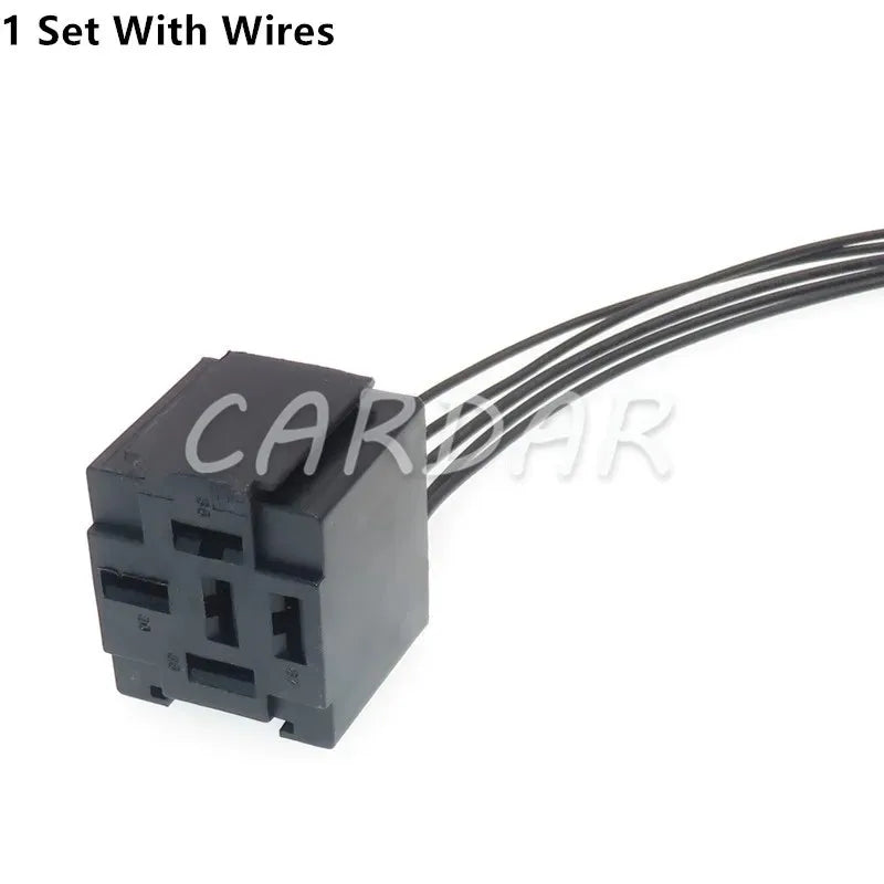 5 Pin 6.3 Series High Current Auto Relay Wiring Harness Plug Car Unsealed Plastic Housing Socket