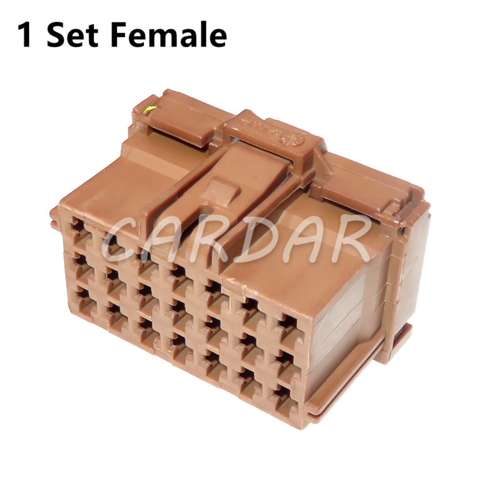 21 Pin Car Male Plug Female Socket Brown Auto Electric Cable Unsealed Connector 967635-1 1-967630-1 8-968975-1