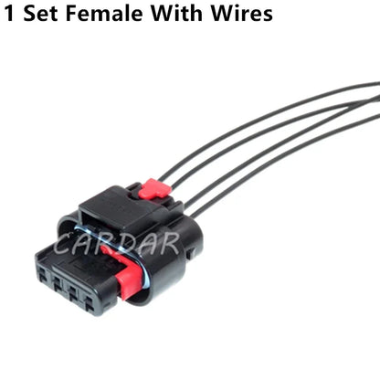 4 Pin 1.2 Series Automobile Male Female Docking Cable Harness Waterproof Socket 1-1456426-1