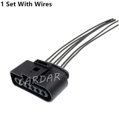 6 Pin 3.5mm 1J0973726 Automotive Electronic Gasoline Electric Pump Controller Wiring Harness Socket 1J0 973 726