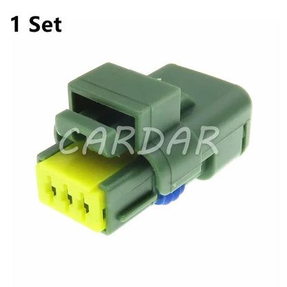 3 Pin 1.5 Series 211PC032S5049 Green Automobile Water Temperature Sensor Wire Cable Socket With Terminal