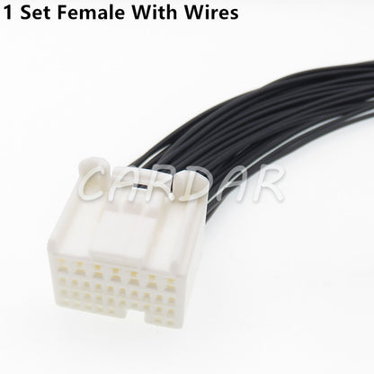 34 Pin 1123337-1 Automotive Connector Female Socket With Terminals For Nissan