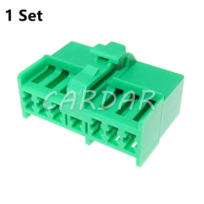 13 Pin 1 Series Green Automobile Wire Harness Plastic Housing Unsealed Socket Auto Accessories