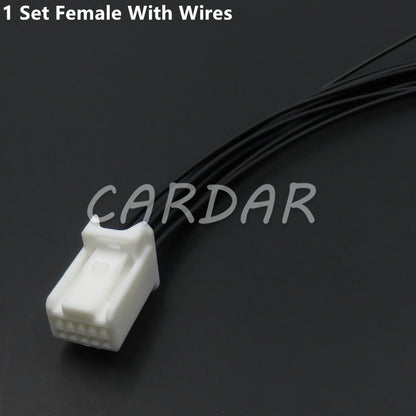 10 Pin 0.7 Series Miniature Automotive Anti-glare Rearview Mirror Wiring Socket For Toyota Lexus 12368 6098-3869 6098-3909