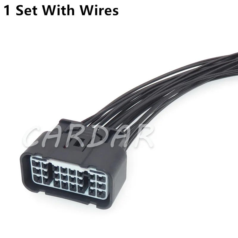 24 Pin Car Auto Cable Socket Automotive Connector Wire Connector With Terminals