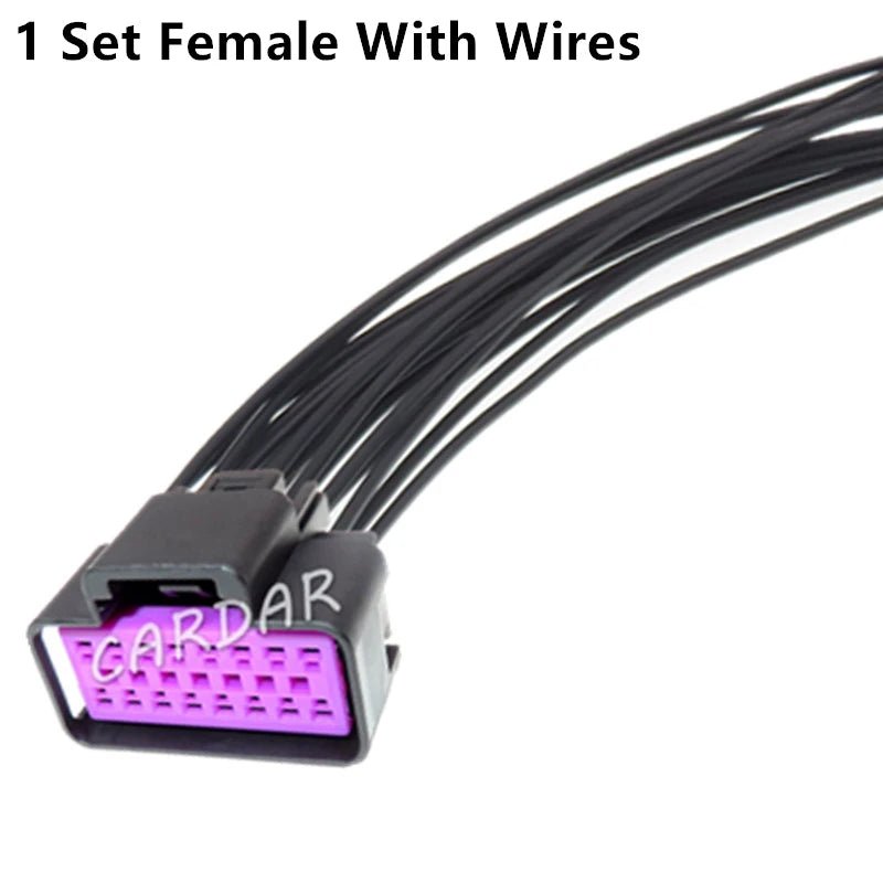 Conector de cable automático de 16 pines 15332182 15332177, adaptador macho hembra, carcasa de plástico para coche, enchufe sin sellar