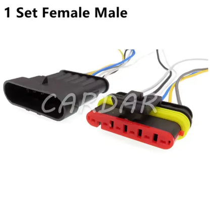 Superseal 1.5 Kit AMP Tyco 1/2/3/4/5/6 Pin Waterproof Electrical Wire Connector Waterproof With Wire Harness