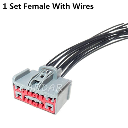 14 Pin Automotive Steering Wheel Heating Module Wiring Harness Composite Socket For Ford Mondeo 7283-6447-40