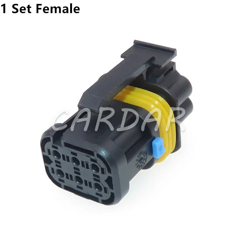 6 Pin Waterproof Plug Wire Harness Socket Auto Connector With Terminals