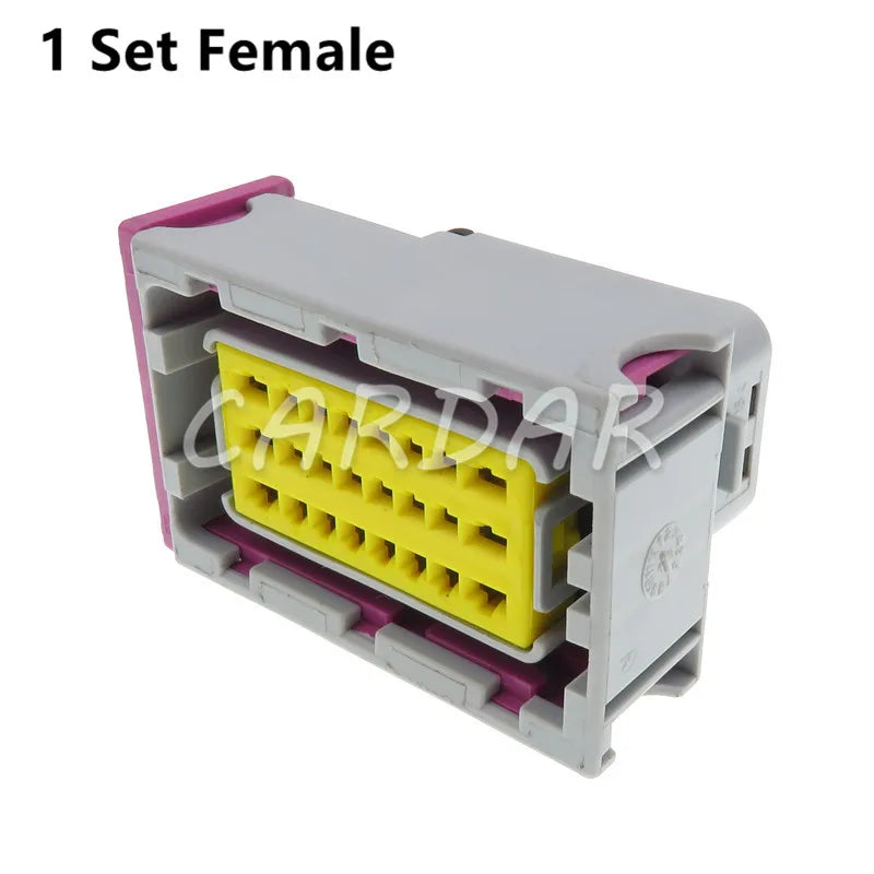 24 Pin FCI 211PC249S8005 HCCPHPE24BGYB90F Automotive ECU Connector PCB Socket Grey Plug For Cars Auto Parts