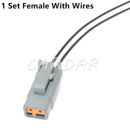 2 Pin DTM DTM06-2S / ATM06-2S DTM04-2P / ATM04-2P Waterproof Electrical Connector Inlet Air Temperature Sensor Plug