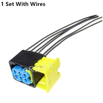 6 Pin 4-1418437-1 Automotive Modification Parts Blue 3.5 Series Auto Plastic Housing Cable Socket Sealed Connector