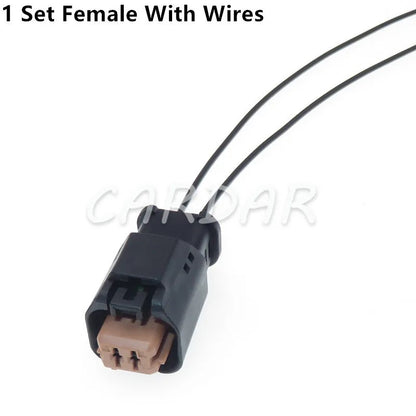 2 Pin 1801175-6 Automobile Sensor Wire Socket for Peugeot Citroen 1801174-6 Car Headlight Connector