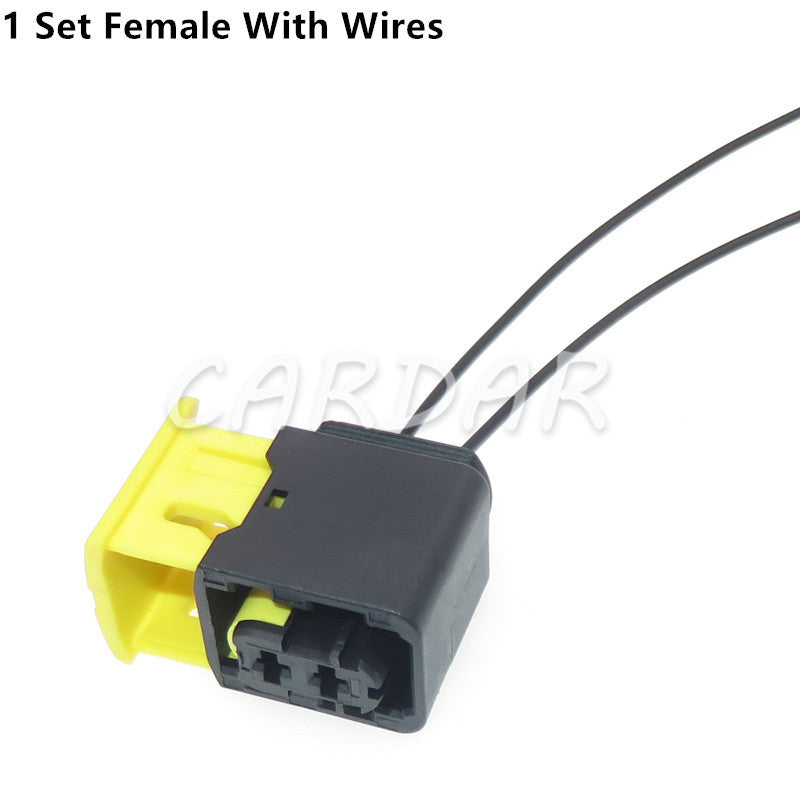 2 Pin 1-1418483-1 1-1703839-1 1-1703841-1 3.5mm Automotive Connector Waterproof Socket Plug With Rubber Seal And Terminal
