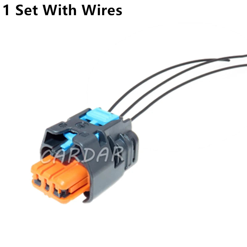 3 Pin 1.5 Series Automobile Wheel Speed Sensor Wiring Harness Socket With Terminal 13847082 13847802