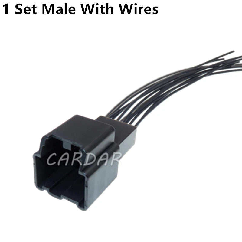 12 Pin 0.7 Series Wiring Harness Connector Car Modified Alarm Window Cleaner Plug Male Female Docking Unsealed Socket