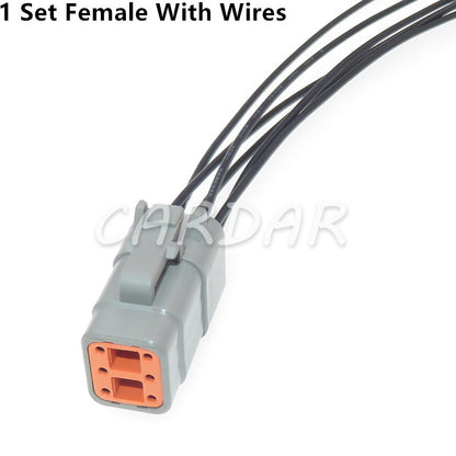 6 Pin DTM DTM06-6S/ATM06-6S DTM04-6P /ATM04-6P Waterproof Automotive Connectors Wire Socket For Truck Auto Cars