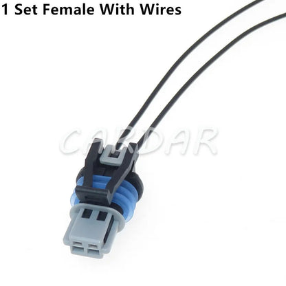 2 Pin 1.5 Seires Automobile Water Temperature Sensor Female Waterproof Socket For Buick Excelle GL8 15449027