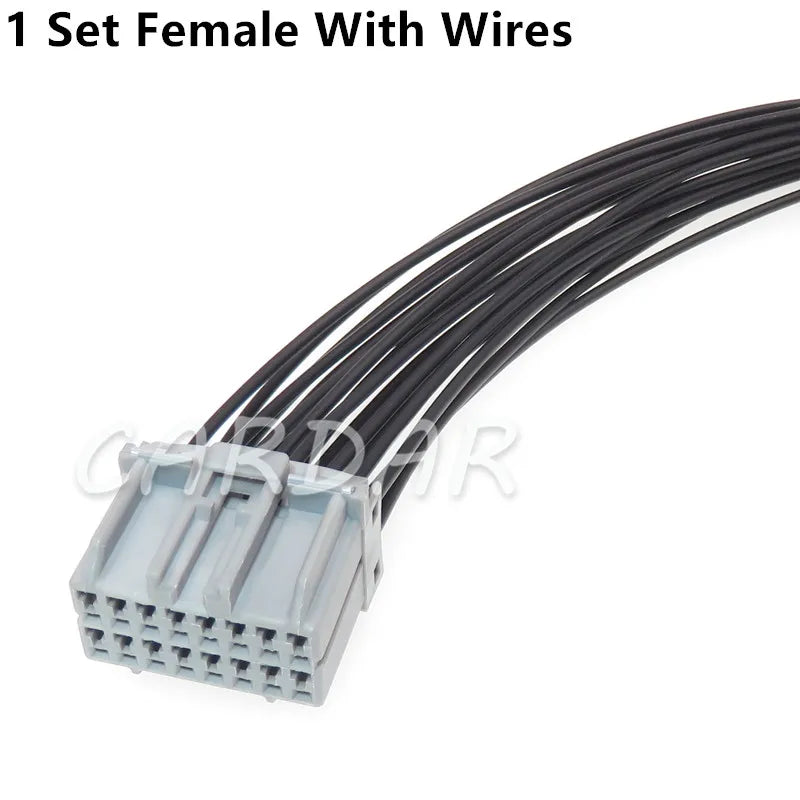 16 Pin Car Male Female Wire Cable Plastic Housing Unsealed Connector MG611332 Automotive Socket