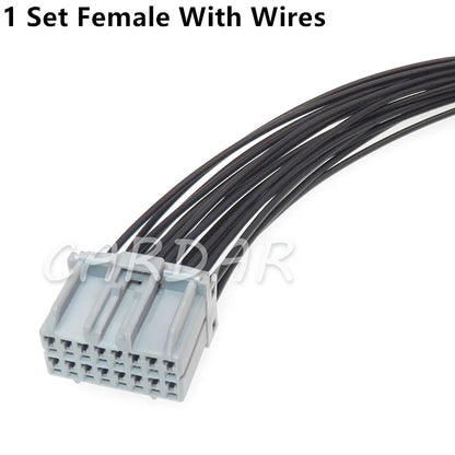 16 Pin Car Male Female Wire Cable Plastic Housing Unsealed Connector MG611332 Automotive Socket