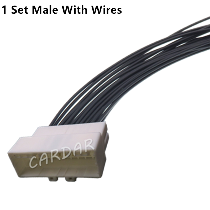20 Pin High Quality White Car Connector Auto Male Female Docking Electric Wire Socket 936131-1 936095-1