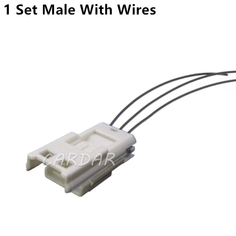 3 Pin 0.6 Series 52116-0341 52117-0341 White Miniature Automobile Waterproof Cable Socket With Terminal