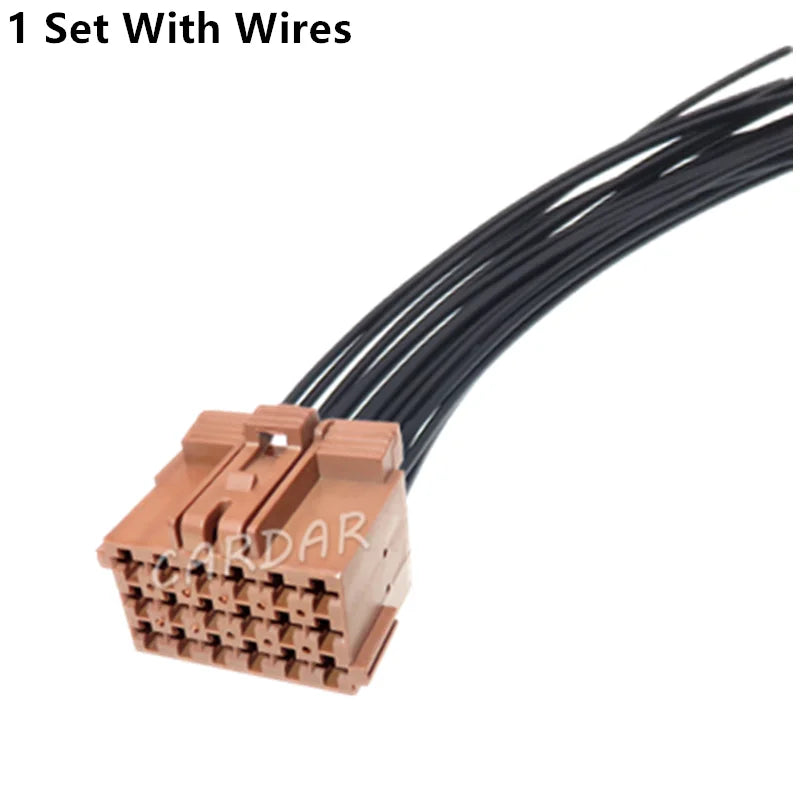 18 Pin Brown Automobile Wire Unsealed Connector 1-967624-6 Car Modification Socket Auto Accessories