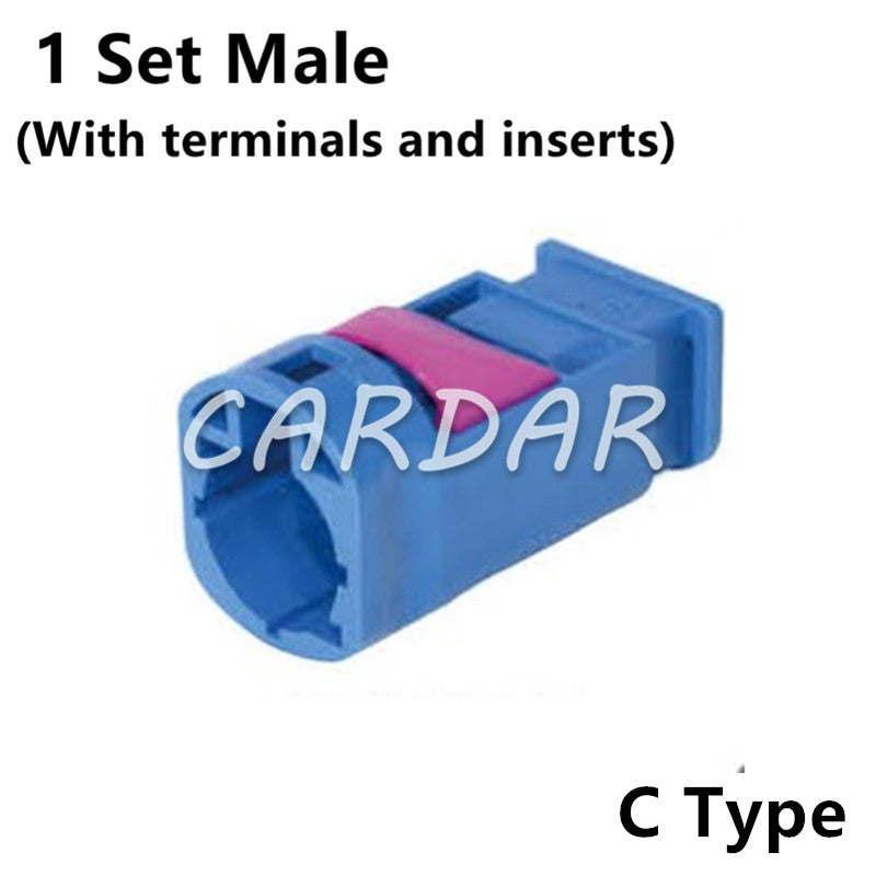 LVDS 4 Pin Connectors Male Automotive Socket Universal Auto Fakra Connector