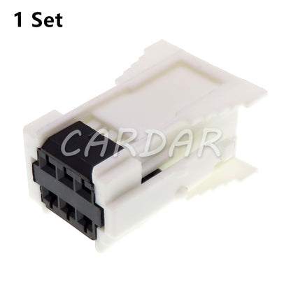 6 Pin 1.5 Series Automotive Blower Wiring Harness Socket White Plastic Housing Unsealed Adapter
