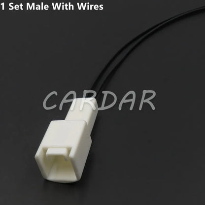 2 Pin 1300-9342 90980-12498 7283-2345 Automobile Cigarette Lighter Cable Connector Wiring Socket For Toyota Vios Levin