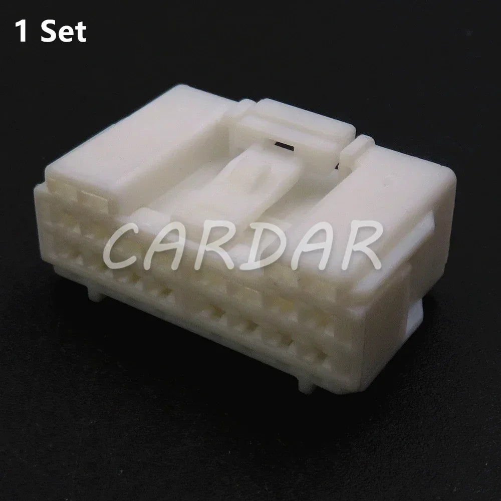 20 Pin White Miniature Car Socket Auto Low Current Cable Adapter Automobile Replacement Connector 6098-7360