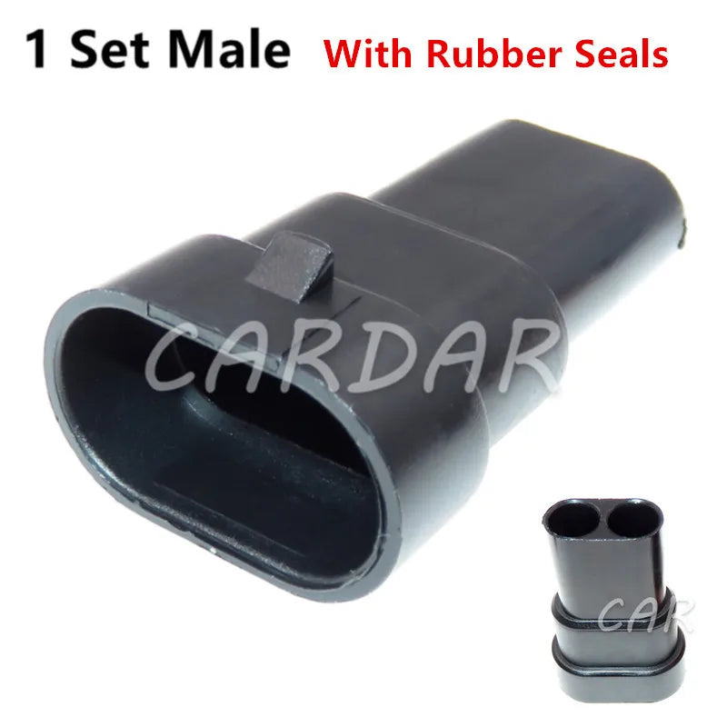 2 Pin 12059181 DJ9005 9005 Headlight HID Wire Socket Square Light Fog Lamp Connector For Cars Auto Toyota